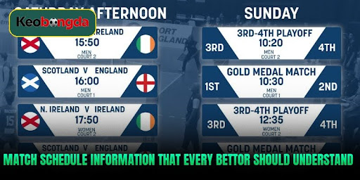 Match schedule updates that shape smarter betting outcomes
